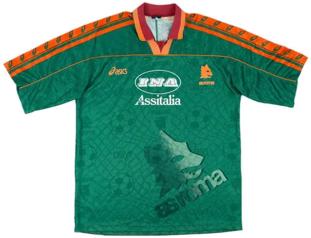 Asics 1995-96 Roma Third Shirt - 7/10 - (XXL)