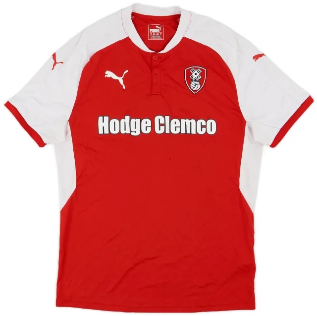 Puma 2017-18 Rotherham Home Shirt - 6/10 - (M)