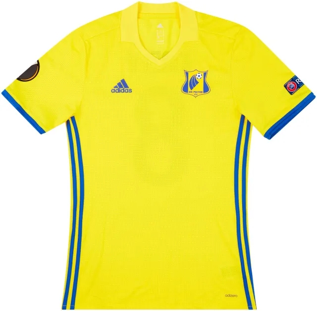 adidas 2016-17 FC Rostov Match Issue Europa League Home Shirt Kireev #8 (v Manchester United)