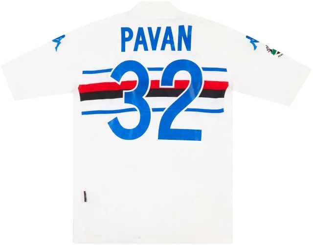 Kappa 2004-05 Sampdoria Match Issue Away Shirt Pavan #32