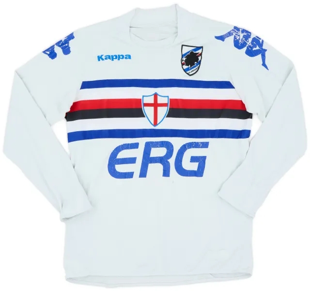 Kappa 2007-08 Sampdoria Away L/S Shirt - 4/10 - (M)