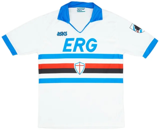 Asics 1990-92 Sampdoria Away Shirt - 8/10 - (L)