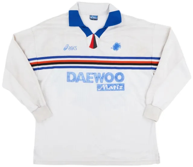 Asics 1998-99 Sampdoria Away L/S Shirt - 4/10 - (L)