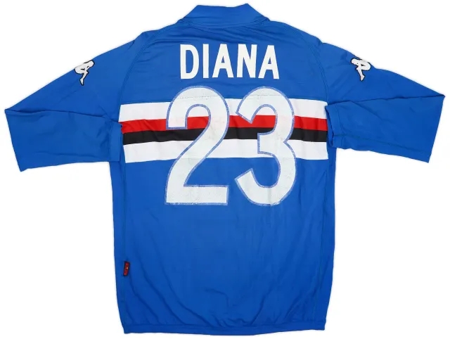 Kappa 2004-05 Sampdoria Home L/S Shirt Diana #23 - 5/10 - (XL)
