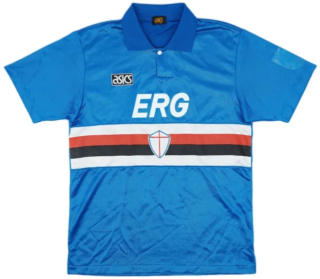 Asics 1992-94 Sampdoria Home Shirt - 5/10 - (M)