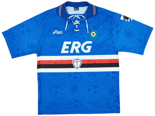 Asics 1994-95 Sampdoria Home Shirt - 8/10 - (XL)
