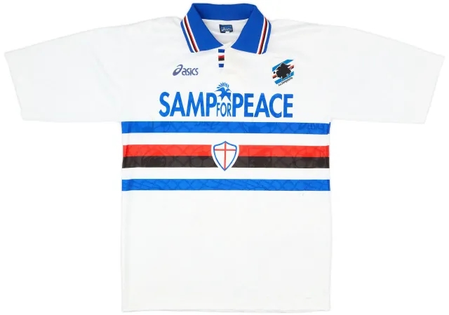 Asics 1995-96 Sampdoria 'SampForPeace' Away Shirt - 6/10 - (L)