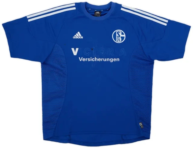 adidas 2002-04 Schalke Home Shirt - 4/10 - (L)