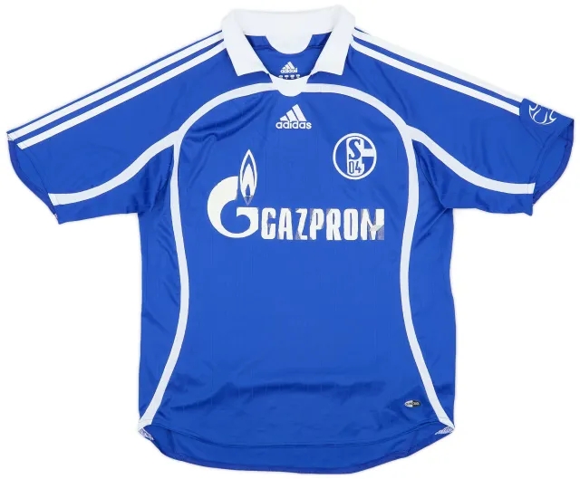 adidas 2007-08 Schalke Home Shirt - 4/10 - (L.Boys)
