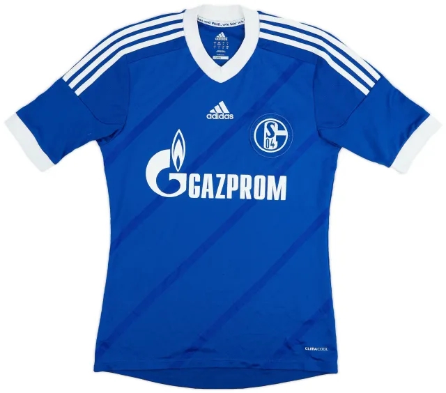 adidas 2012-14 Schalke Home Shirt - 4/10 - (S)