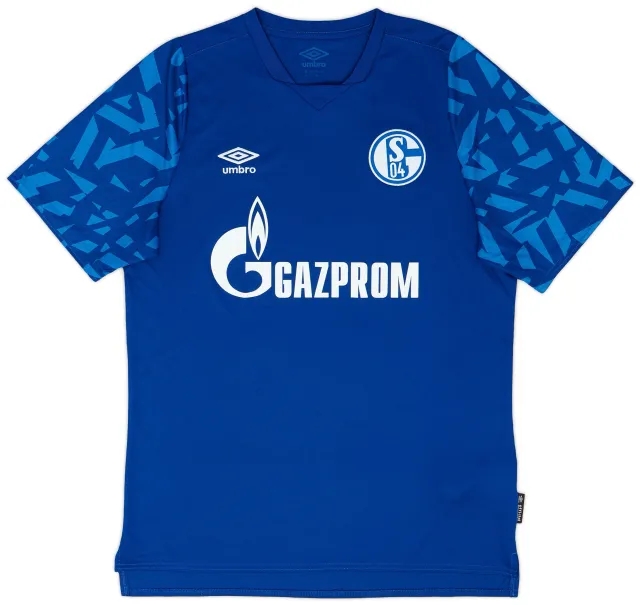 adidas 2019-20 Schalke Home Shirt - 9/10 - (L)