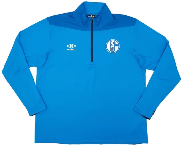 2018-19 Schalke Umbro 1/2 Zip Sweat Top - 9/10 - (XL)