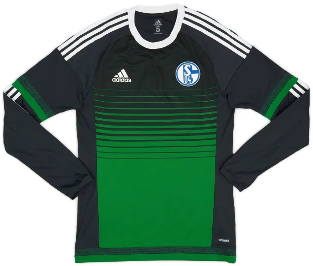 adidas 2015-17 Schalke Player Issue Third L/S Shirt - 9/10 - (S/M)