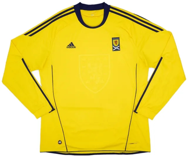 adidas 2010-11 Scotland Away L/S Shirt - 9/10 - (XL)