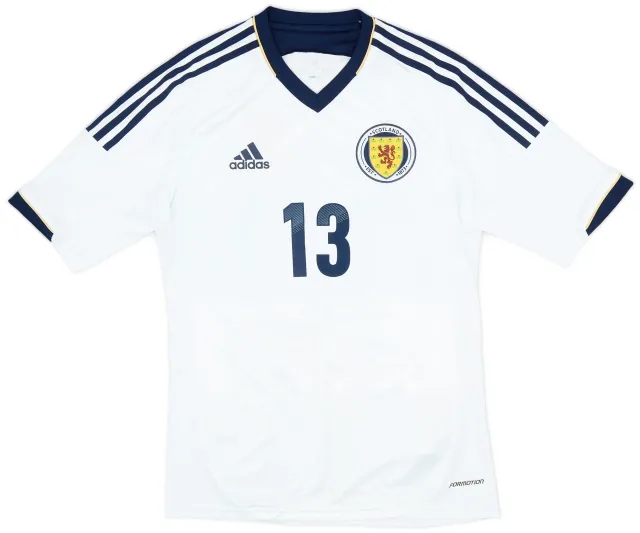 adidas 2012-14 Scotland Player Issue Away Shirt #13 - 10/10 - (S)