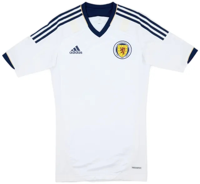 adidas 2012-14 Scotland Player Issue Techfit Away Shirt - 9/10 - (S)