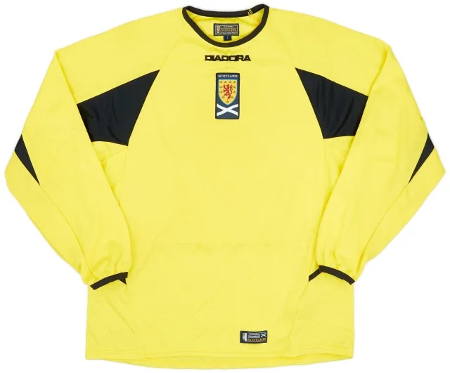 Diadora 2008-09 Scotland GK Shirt - 8/10 - (S)