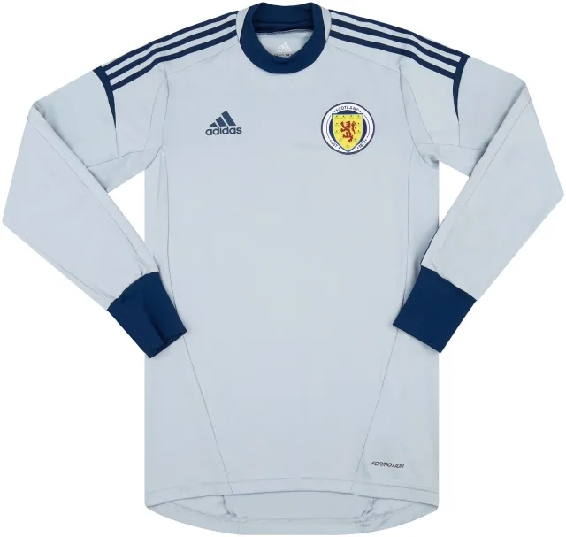 adidas 2011-13 Scotland Player Issue GK Shirt - 8/10 - (S)