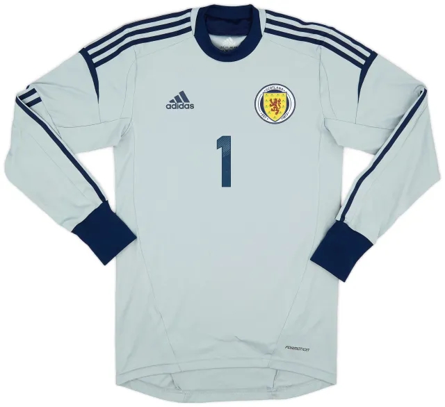 adidas 2011-13 Scotland Player Issue GK Shirt - 8/10 - (S)