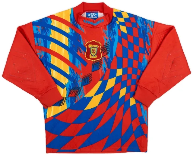 Umbro 1995-96 Scotland GK Shirt - 8/10 - (L.Boys)