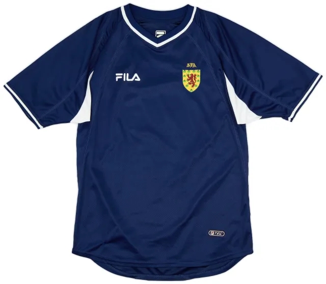 Fila 2000-02 Scotland Home Shirt - 9/10 - (S)