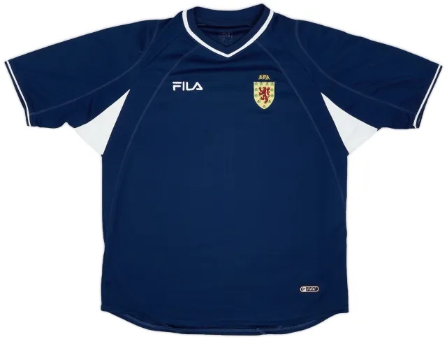 Fila 2000-02 Scotland Home Shirt - 8/10 - (XL)