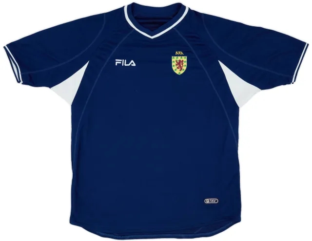 Fila 2000-02 Scotland Home Shirt - 8/10 - (XL)