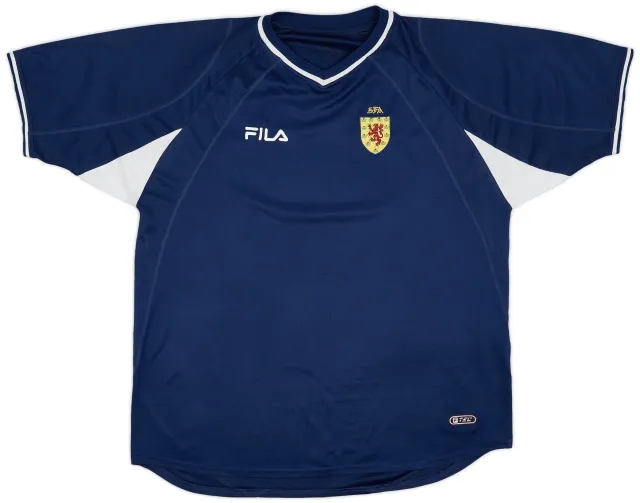 Fila 2000-02 Scotland Home Shirt - 8/10 - (XL)