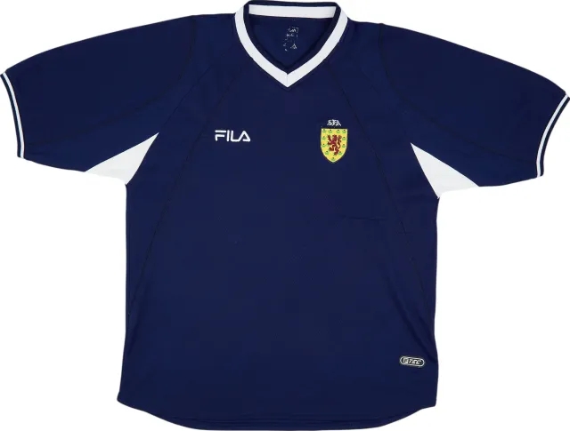Fila 2000-02 Scotland Home Shirt - 6/10 - (L)