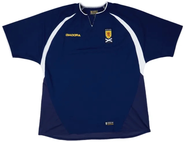 Diadora 2003-05 Scotland Home Shirt - 4/10 - (XL)