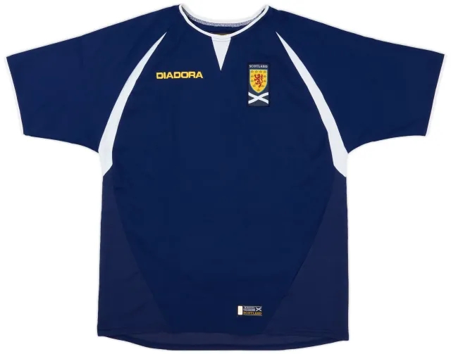 Diadora 2003-05 Scotland Home Shirt - 9/10 - (XL.Boys)
