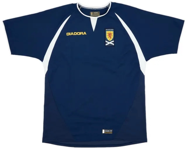 Diadora 2003-05 Scotland Home Shirt - 8/10 - (XXL)