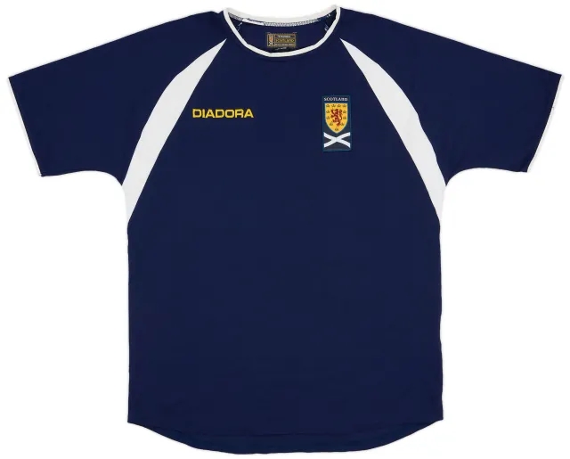 Diadora 2003-05 Scotland Home Shirt - 8/10 - (XL.Boys)