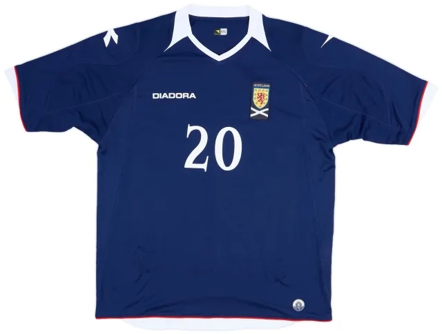 Diadora 2008-09 Scotland Home Shirt #20 - 9/10 - (XXL)