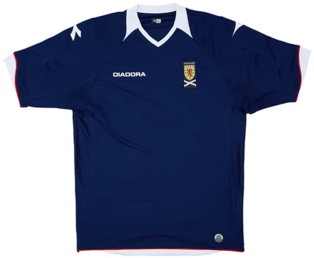Diadora 2008-09 Scotland Home Shirt - 7/10 - (L)