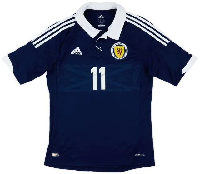 adidas 2011-13 Scotland Home Shirt #11 - 8/10 - (M)
