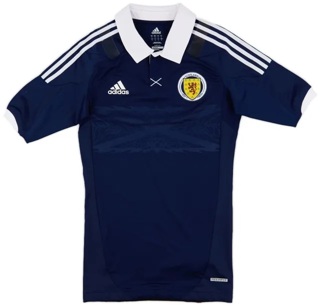 adidas 2011-13 Scotland Player Issue Home Shirt - 7/10 - (M)
