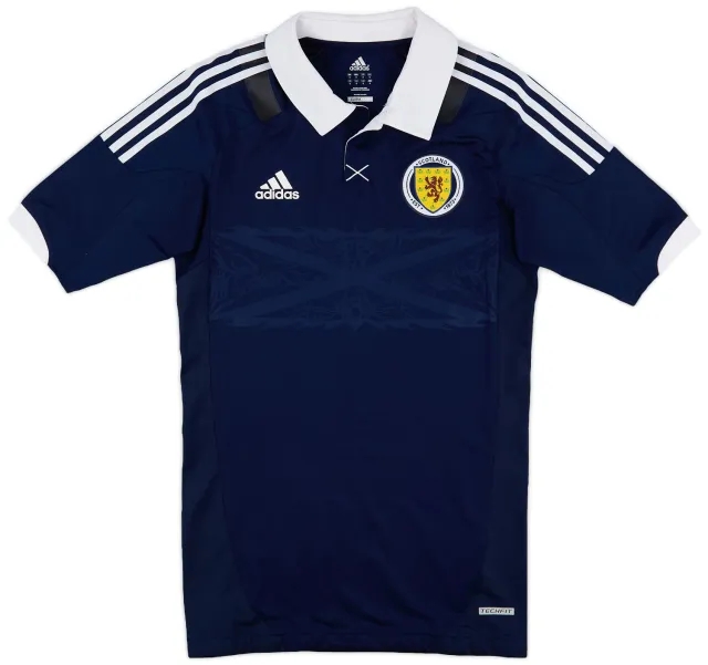adidas 2011-13 Scotland Player Issue Home Shirt - 8/10 - (L)