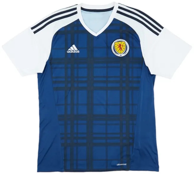 adidas 2015-17 Scotland Home Shirt - 8/10 - (M)