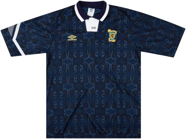 Umbro 1992-93 Scotland Match Issue Home Shirt #14 (Bowman)