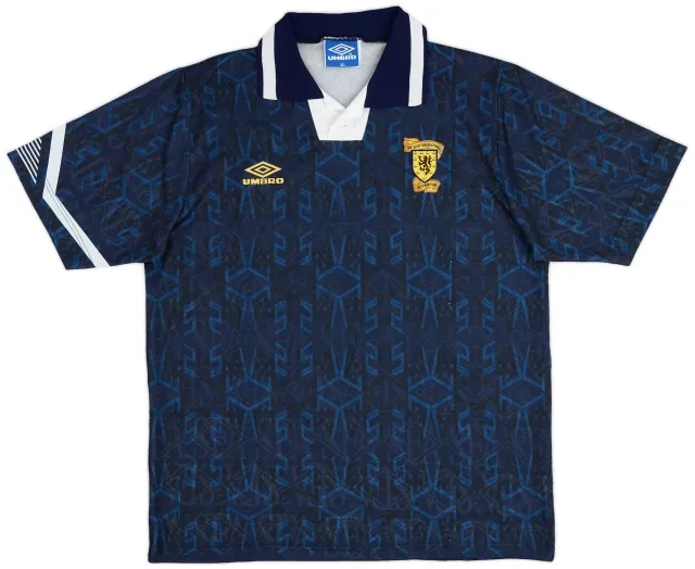 Umbro 1991-94 Scotland Home Shirt - 8/10 - (XL)