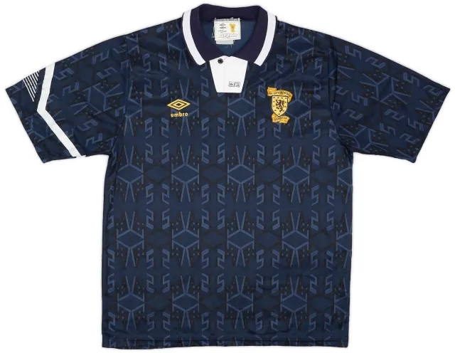 Umbro 1991-94 Scotland Home Shirt - 8/10 - (L)