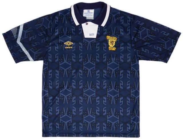 Umbro 1991-94 Scotland Home Shirt - 6/10 - (L)