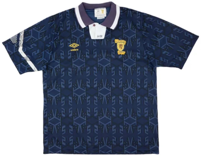 Umbro 1991-94 Scotland Home Shirt - 6/10 - (L)