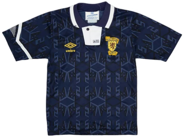 Umbro 1991-94 Scotland Home Shirt - 8/10 - (S.Boys)