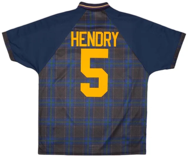 Umbro 1994-96 Scotland Home Shirt Hendry #5 - 8/10 - (XL)