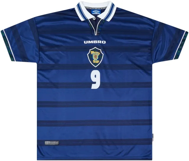 Umbro 1998-00 Scotland Match Issue Home Shirt #9