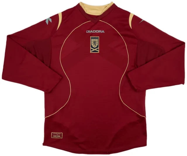 Diadora 2007-08 Scotland Third L/S Shirt - 8/10 - (L)