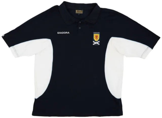 2003-04 Scotland Diadora Polo Shirt - 9/10 - (L)