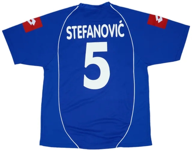 Lotto 2003-05 Serbia and Montenegro Home Shirt & Shorts Stefanovic #5 (L)